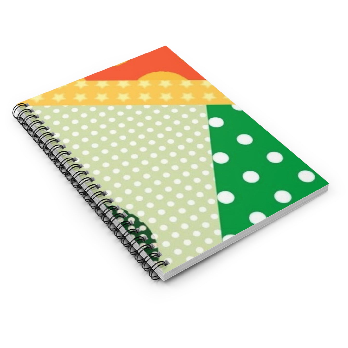 Multi Polka Dot Spiral Notebook - Ruled Line