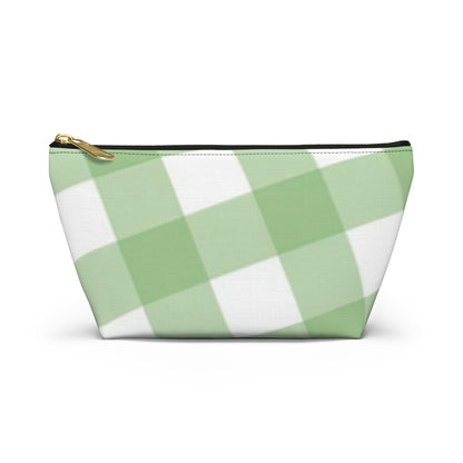 Green & White Plaid Accessory Pouch