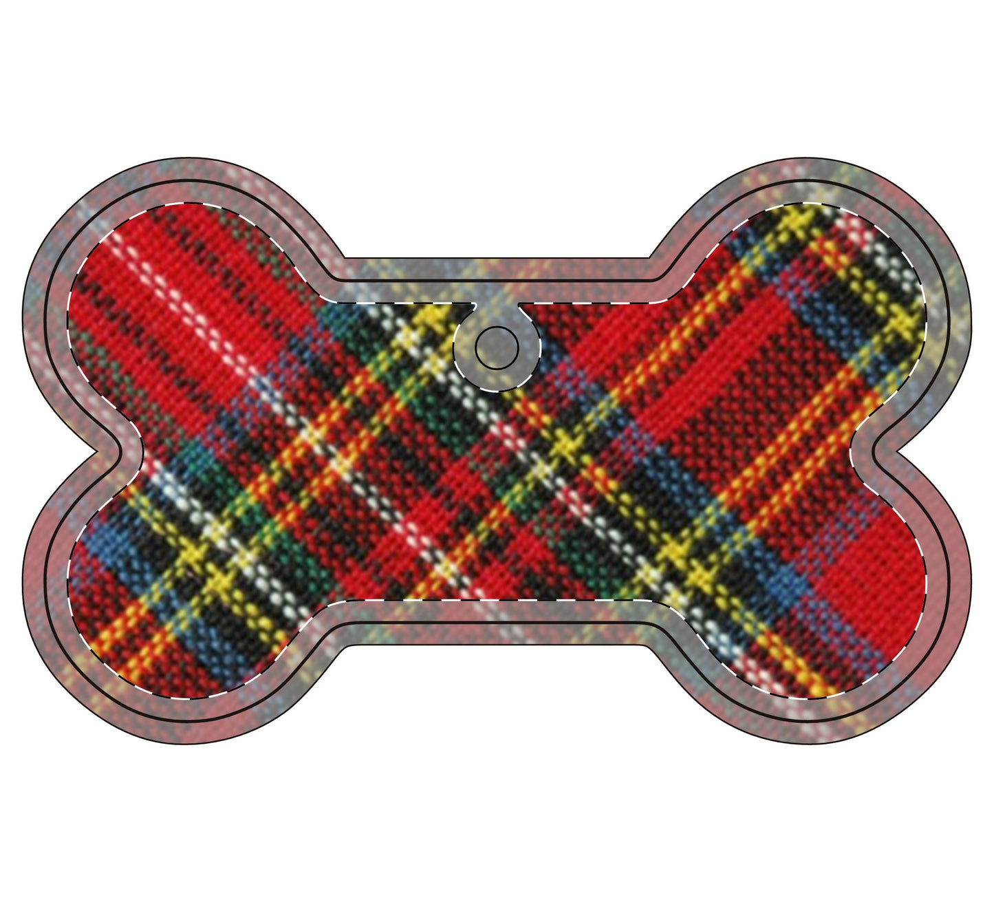 Green and red plaid Aluminum Ornaments (Multi-shape)