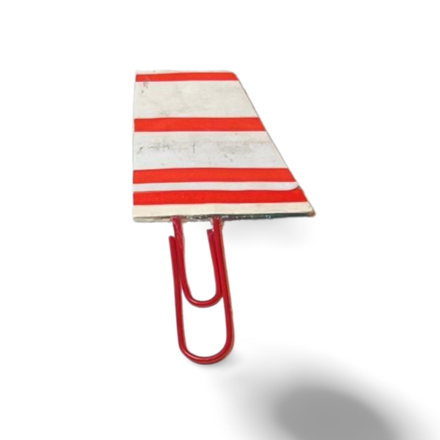 Red & White stripe Paperclip
