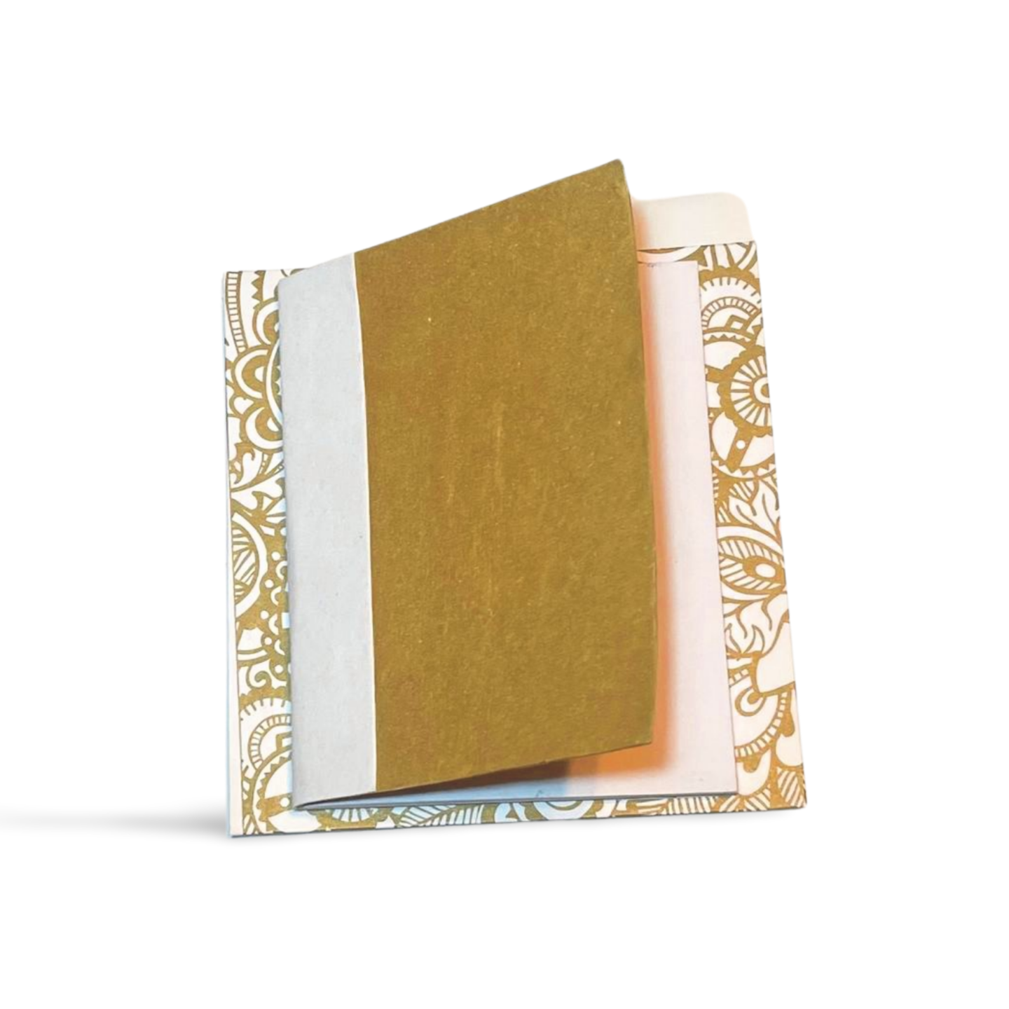 Gold Notebook on a card