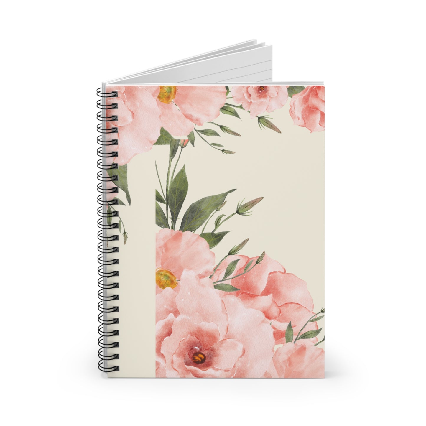 Floral Spiral Notebook - Ruled Line