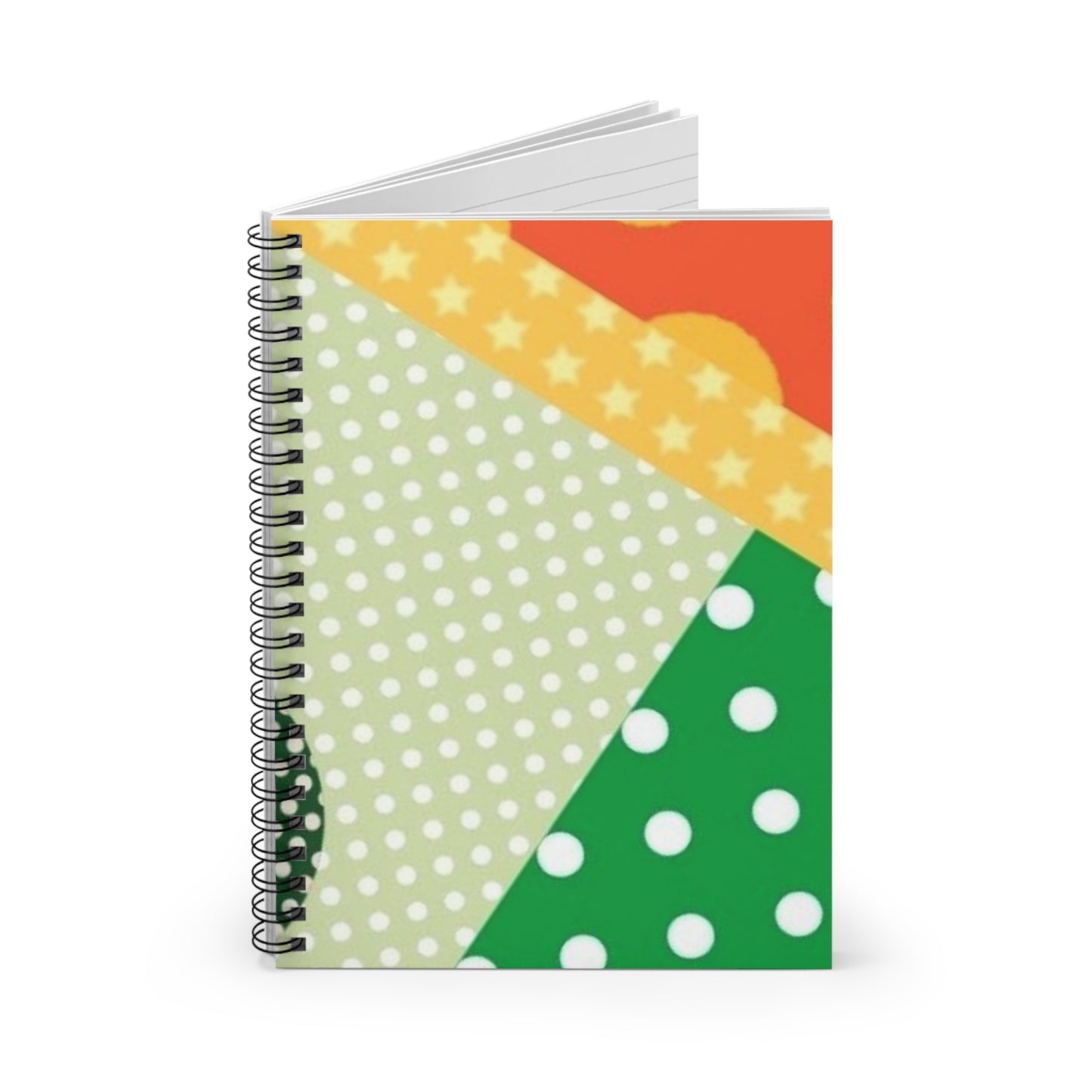 Multi Polka Dot Spiral Notebook - Ruled Line