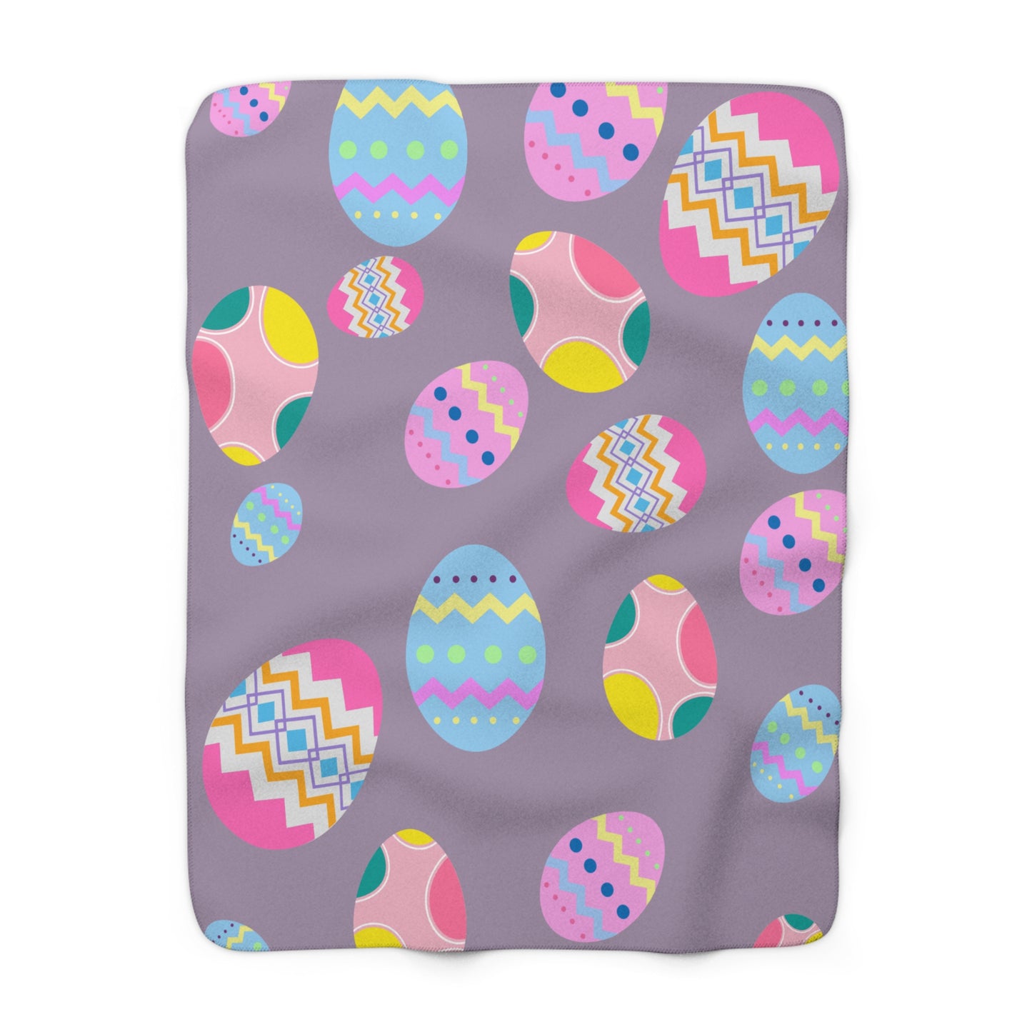 Easter Egg Sherpa Fleece Blanket