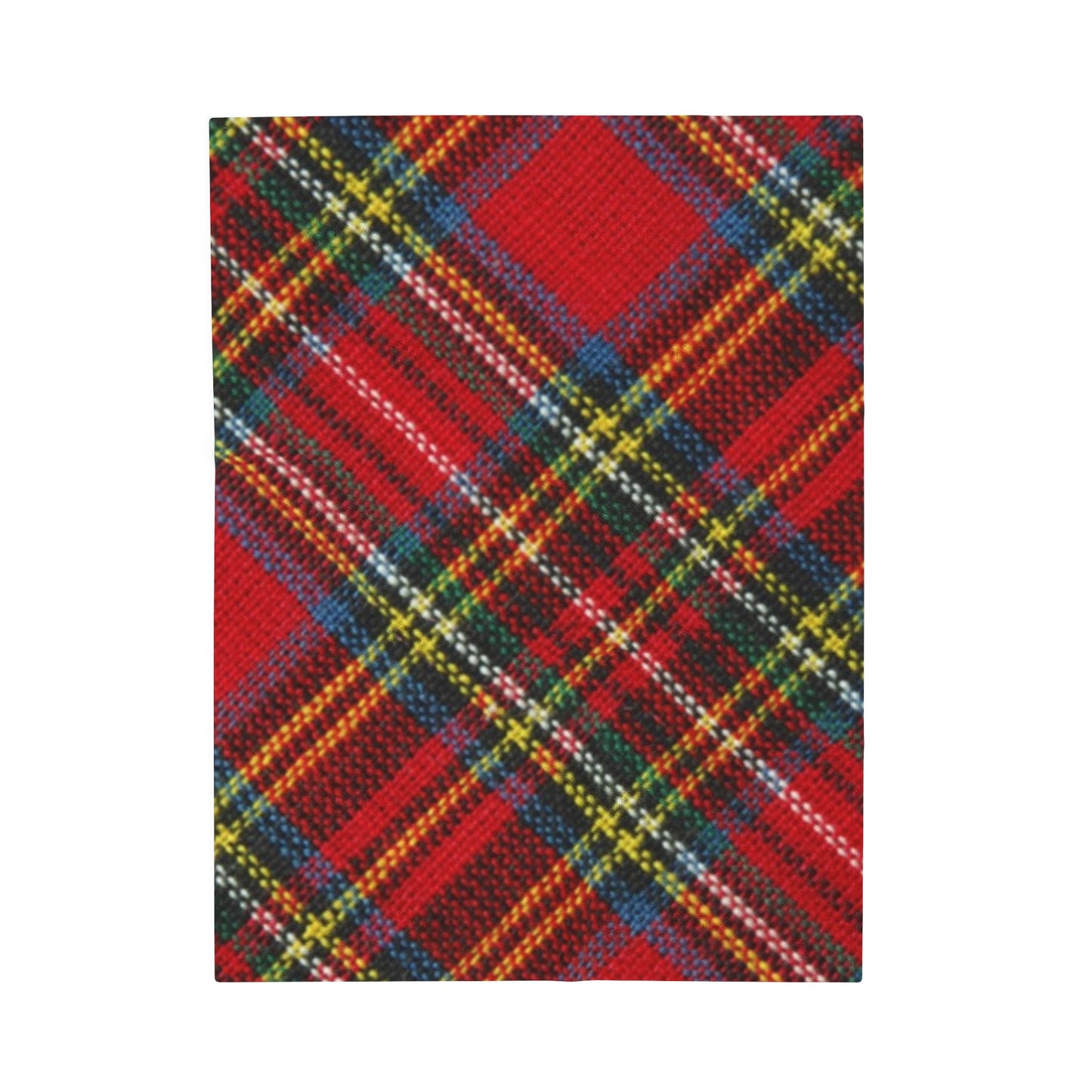 Velveteen Christmas Plaid Plush Blanket