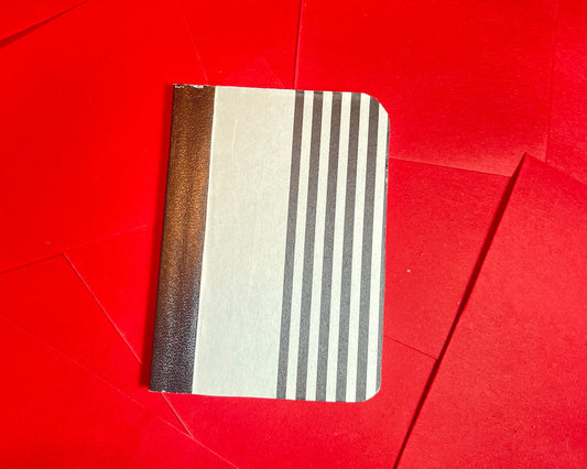 Black & White Stripe Mini NoteBook