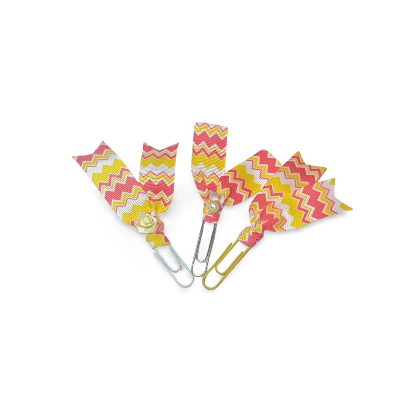 Zigzag Stripe Paper Clip Set