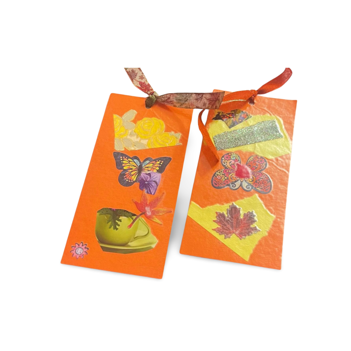 4pack Orange book mark sets