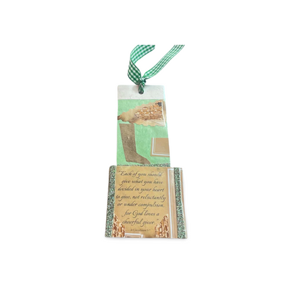 2 Corinthians 9:7 Bookmark & Pocket Set