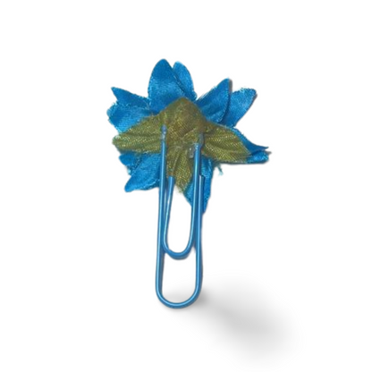 Blue Flowers PaperClip