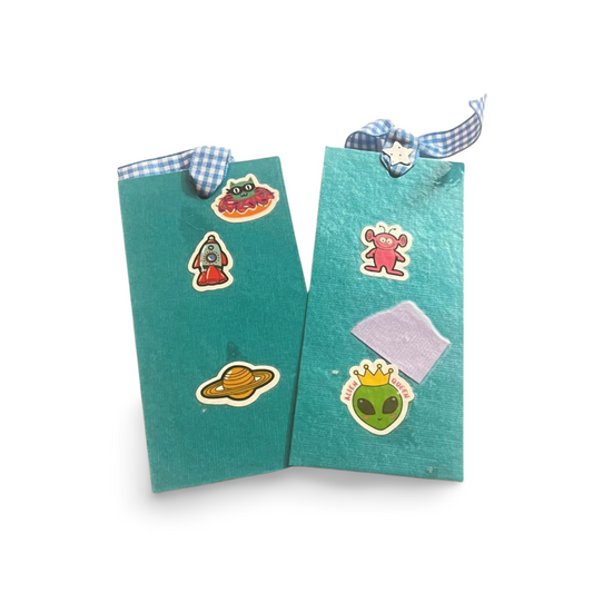 Cute Blue Bookmark 2pck