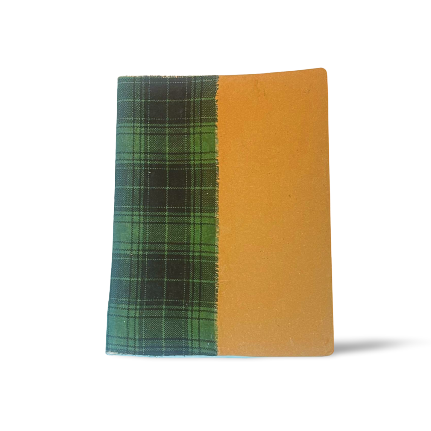 Black and Green Fabric Material Writing book