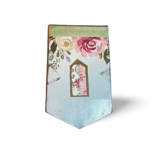 Triangle shape floral notebook