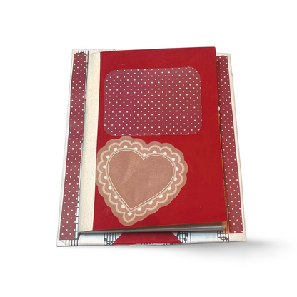 Burgundy Notebook On a Card