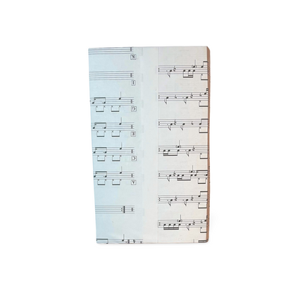 Journal Empty Book Case heart design with musical Notes