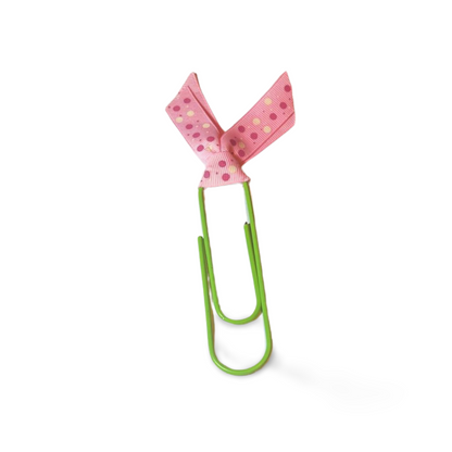 Big Polka Dot Bow Paper Clip