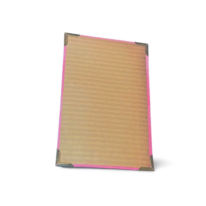 Mostly Pink Stripe Journal on a Card