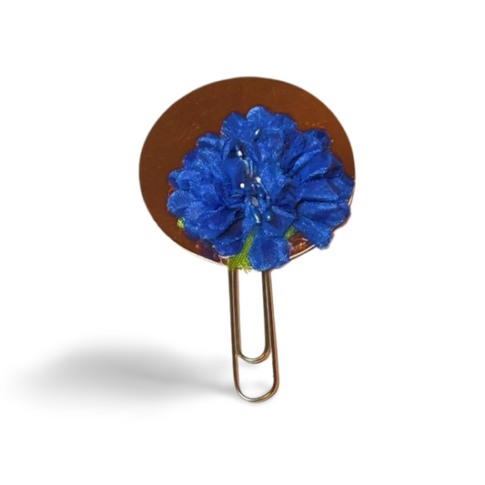 Blue Flower Paperclip