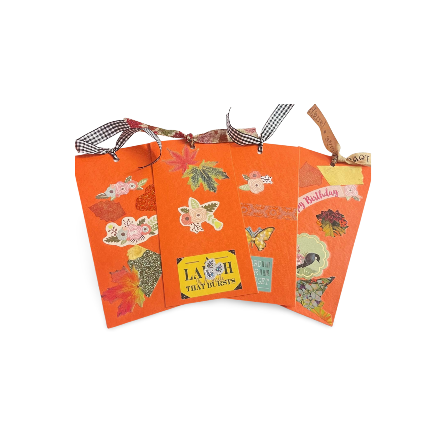 4pack Orange book mark sets