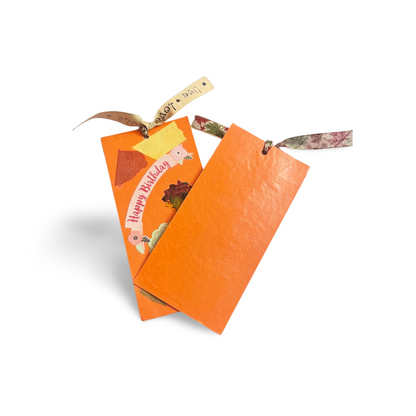 4pack Orange book mark sets