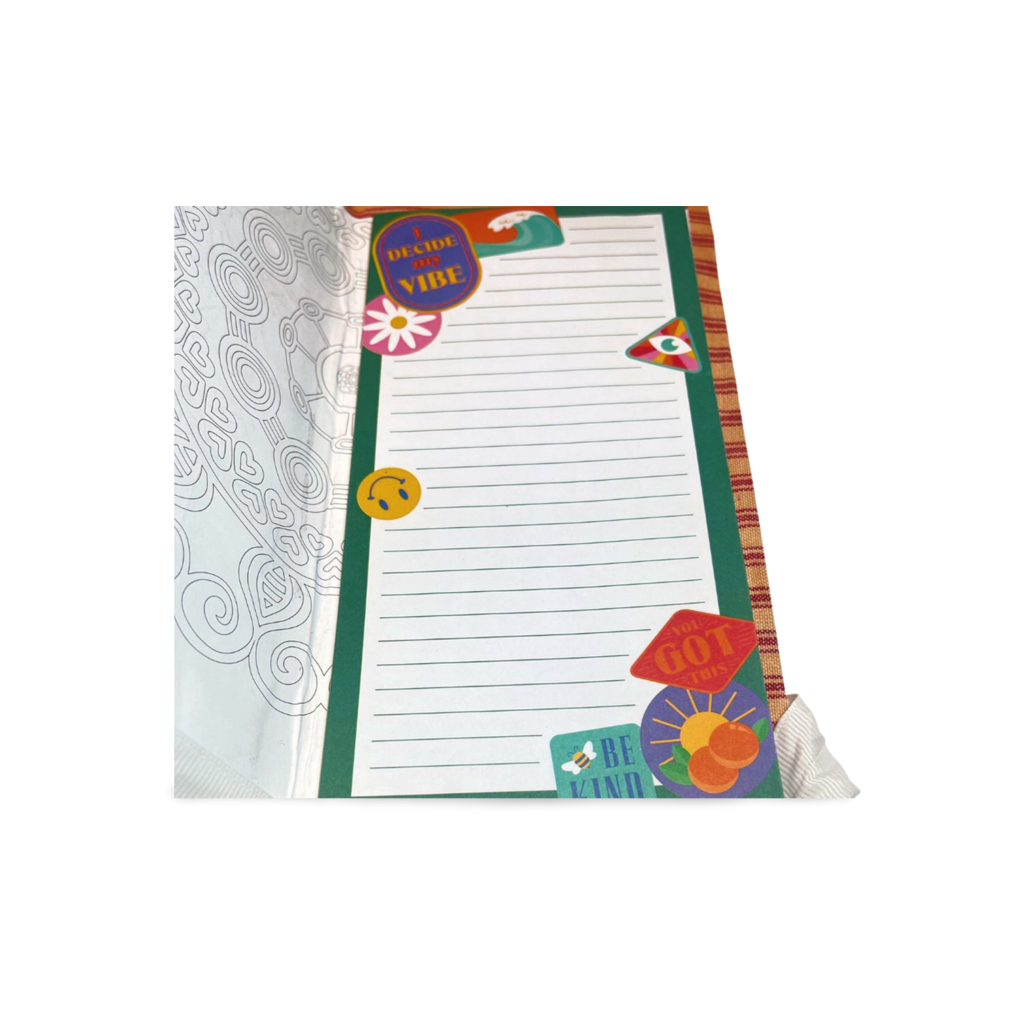 Whether you're a student, a busy professional, or just someone who loves to stay organized, this notepad is a must-have. It features a sturdy cover and plenty of pagNotepadNotepad"I Decide My Vibe" Refillable Notepad