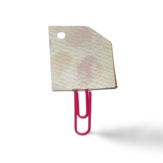 Pink Floral Paperclip