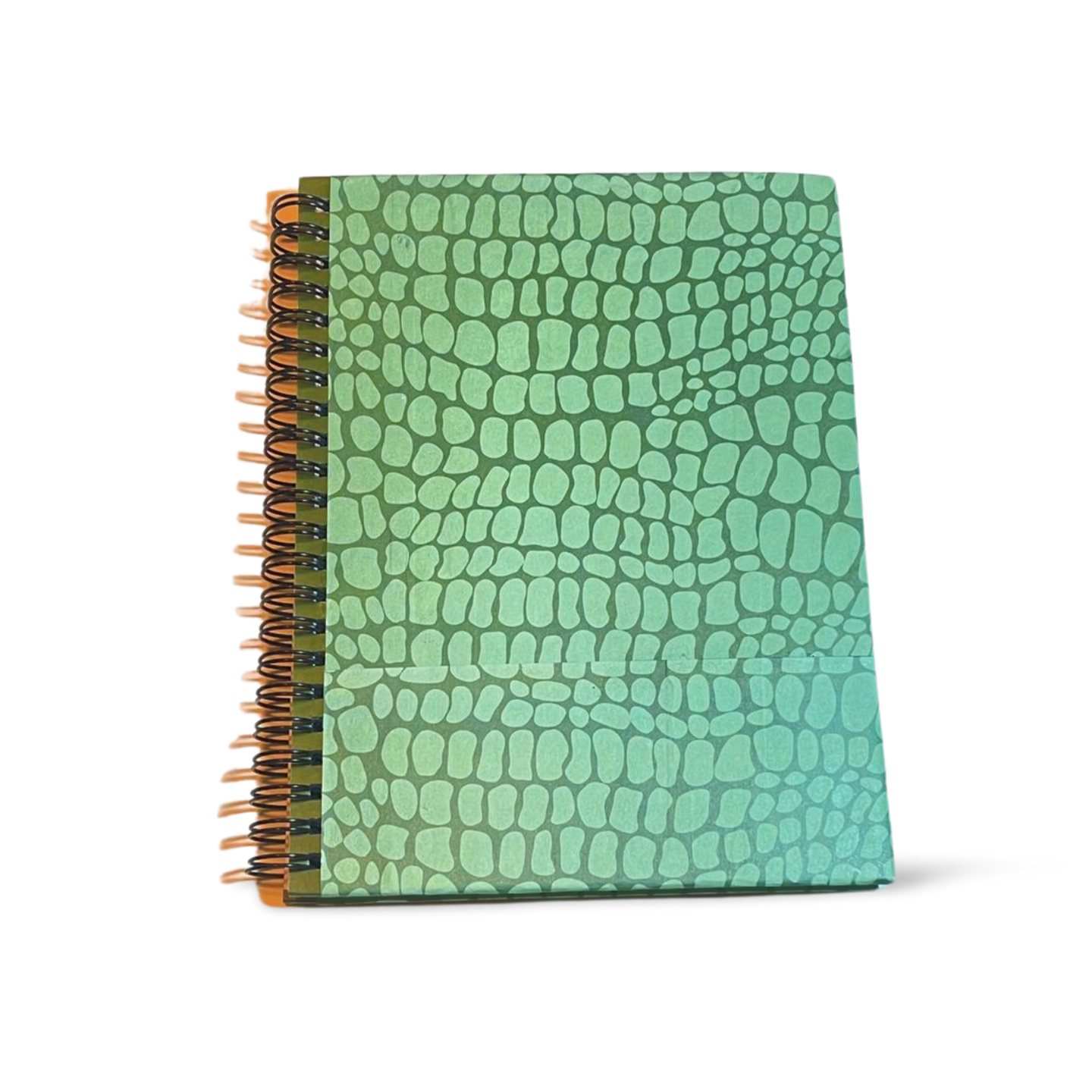 Green Animal Print Binding Notebook